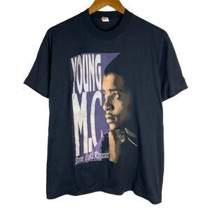 Young MC Stone Cold Rhymin Shirt XL Rap Tee 1990 Hip Hop Vintage EUC 90s